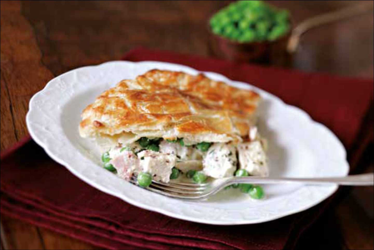 Chicken, Ham and Pea Pie