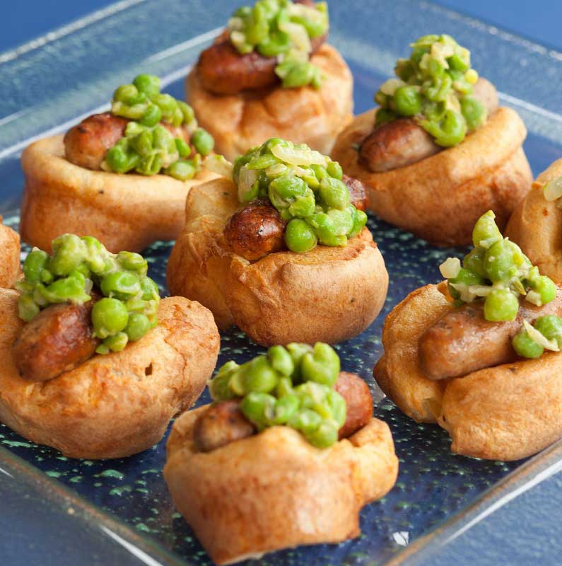 Individual Shrewsbury Lamb Pie with Peas