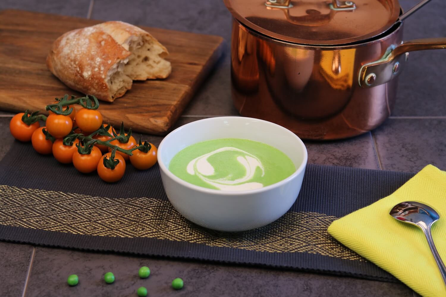 green pea soup