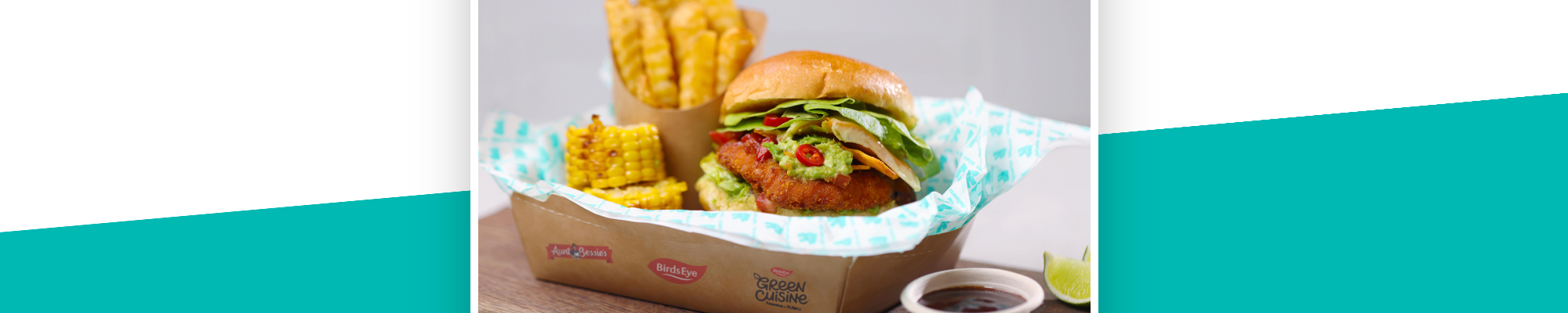 Mexican Chicken Burger and Chips