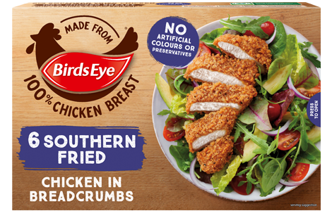 Birds Eye 6 Southern Fried Chicken in Breadcrumbs