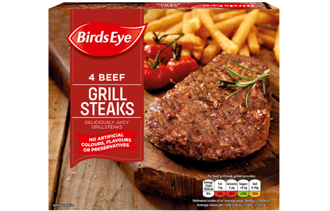 Birds Eye 4 Beef Grill Steaks