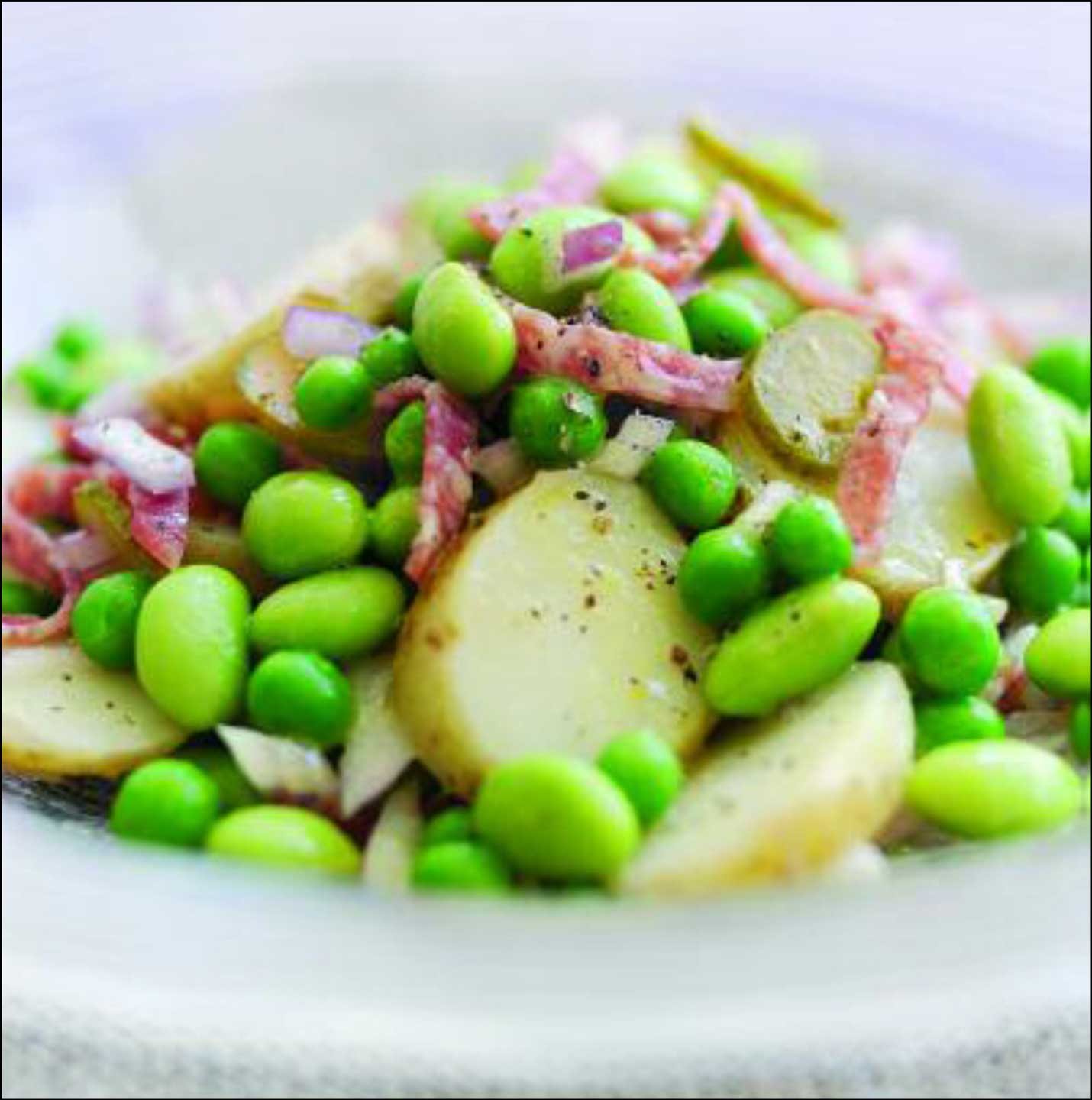 Pea Soya Beans and Potato Salad