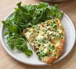 Pea and Herb Summer Frittata