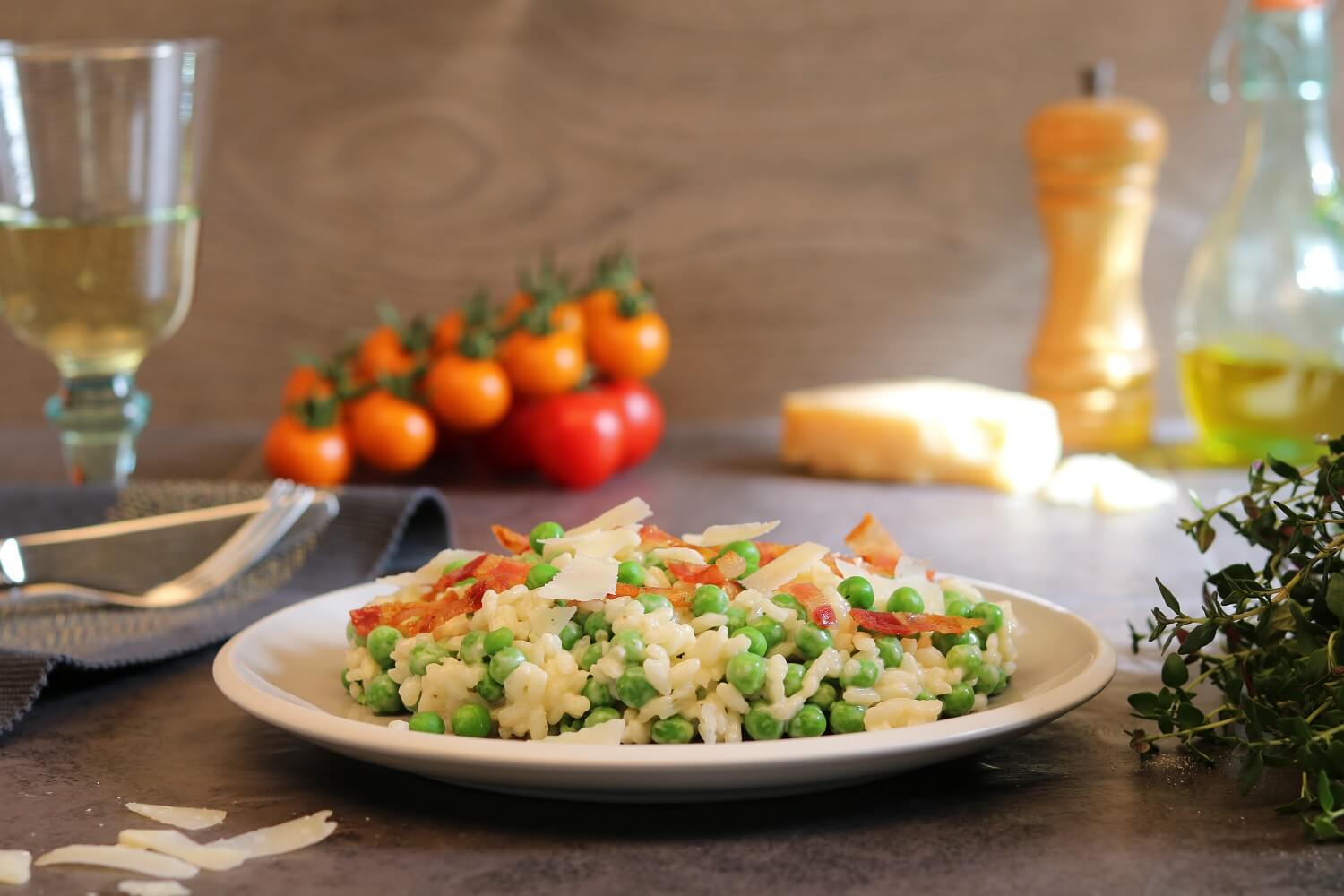 Pea and Bacon Risotto Recipe
