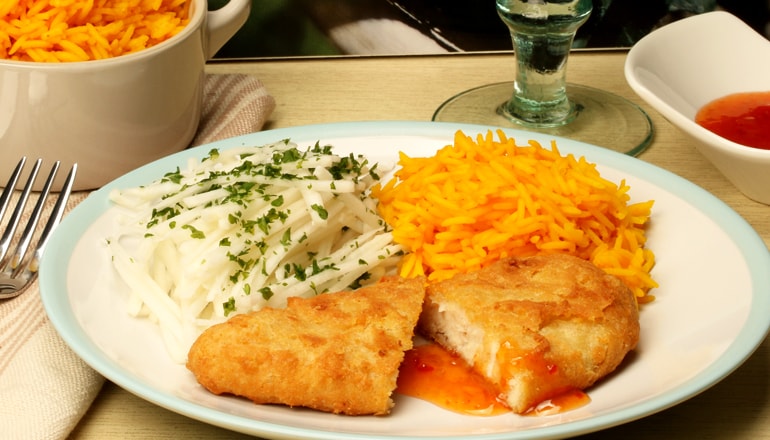 Crispy Chicken with Sweet Chilli Rice