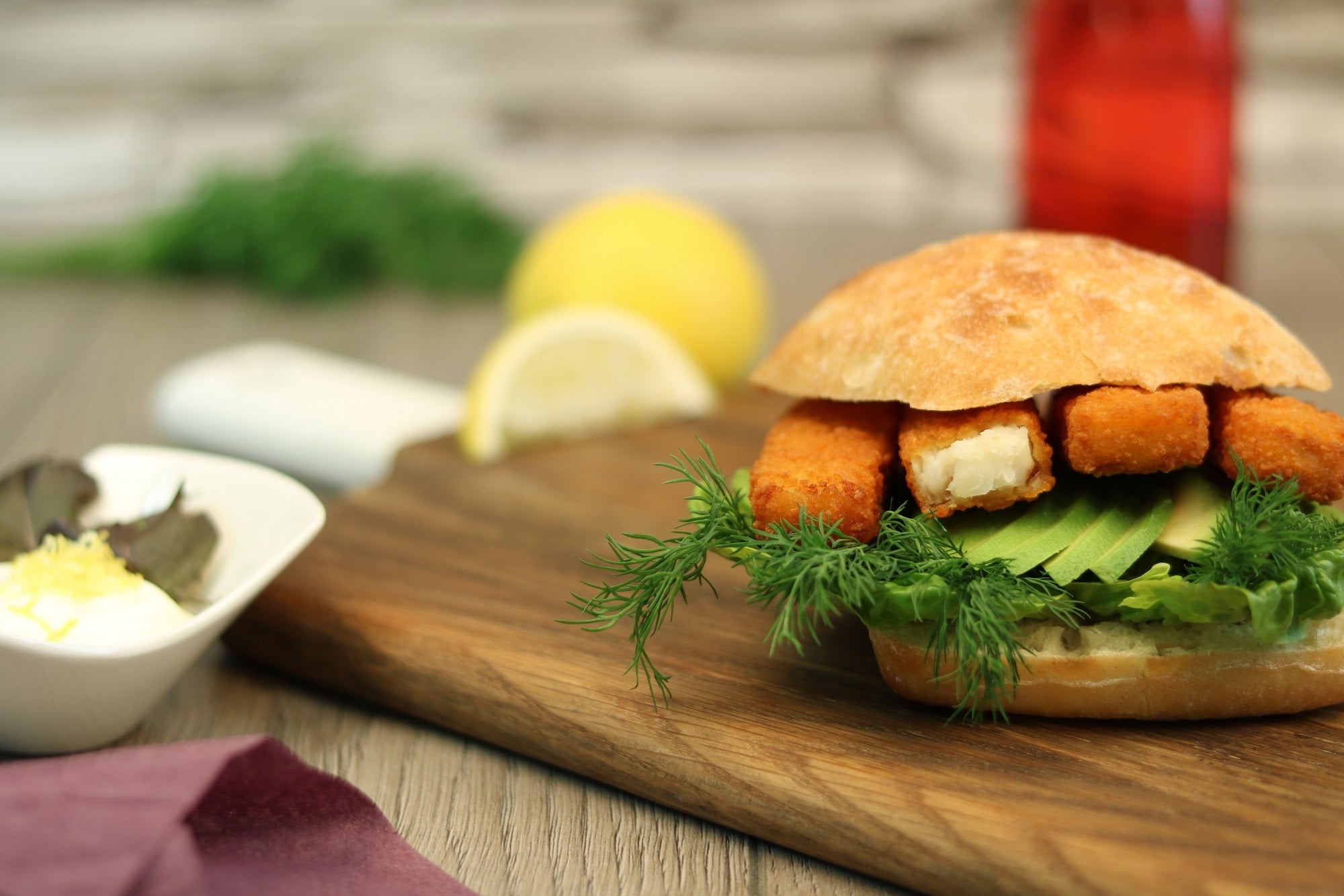 Fish Finger Roll with Dill & Avocado