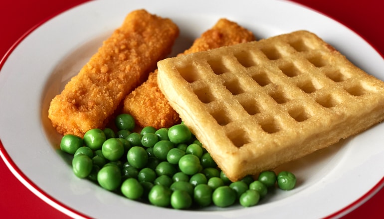 Fish Fingers, Waffles and Garden Peas