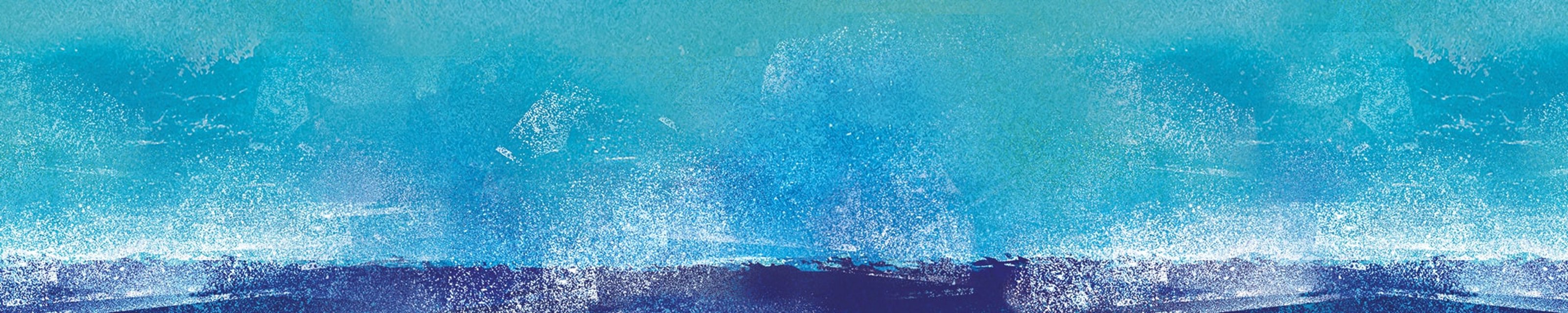 Abstract blue sea banner